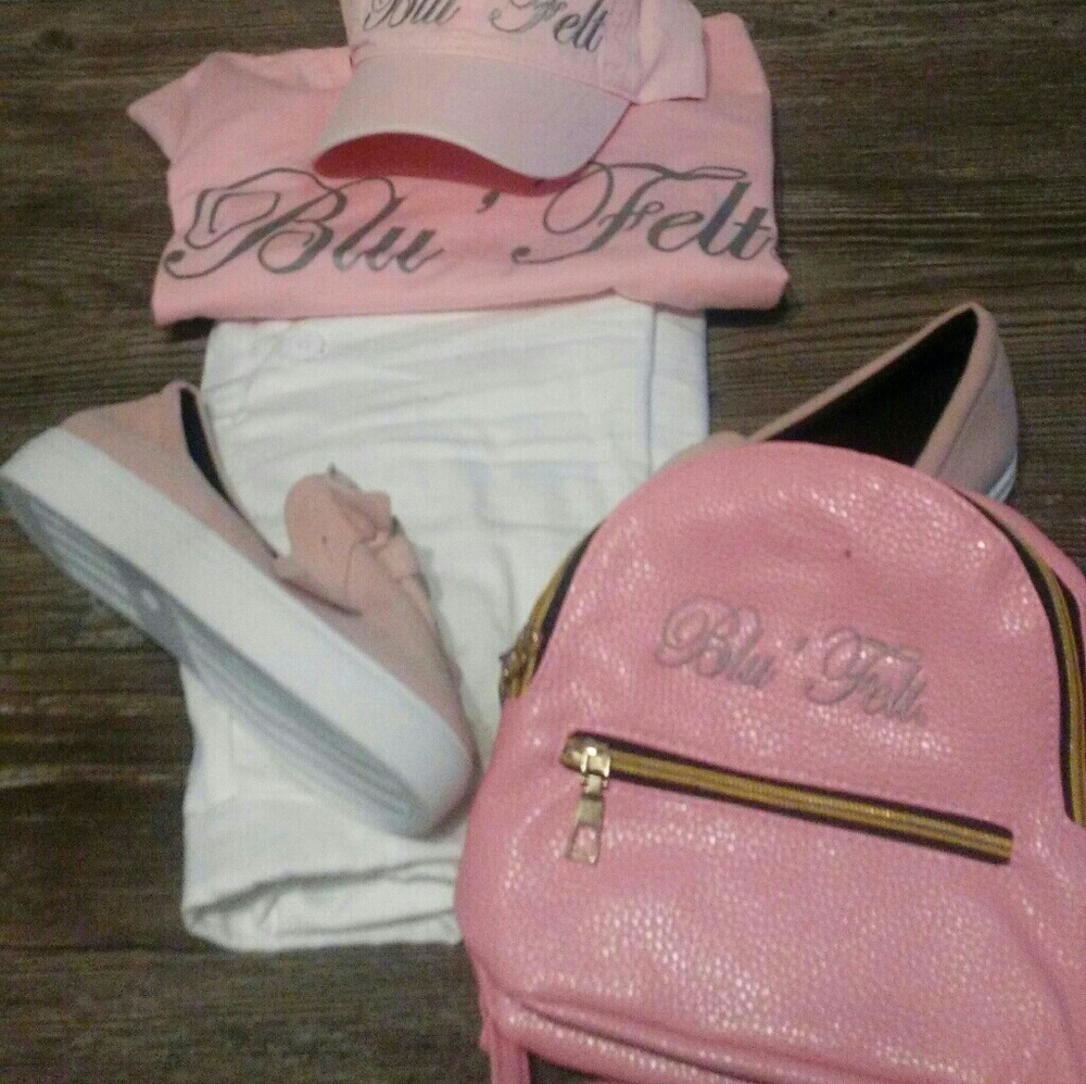 Girls children Babydoll tees , hat's an backpack